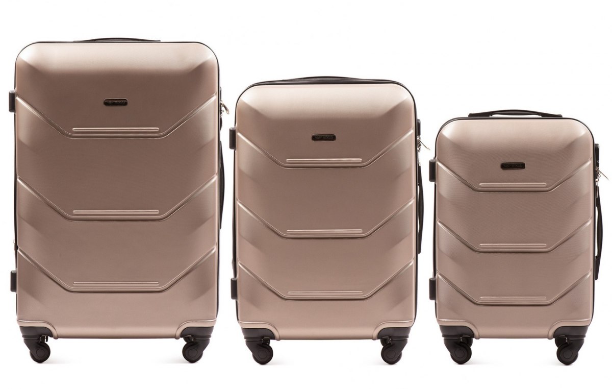 WINGS 147 set 3 kofera (L, M, S) šampanjac - cover