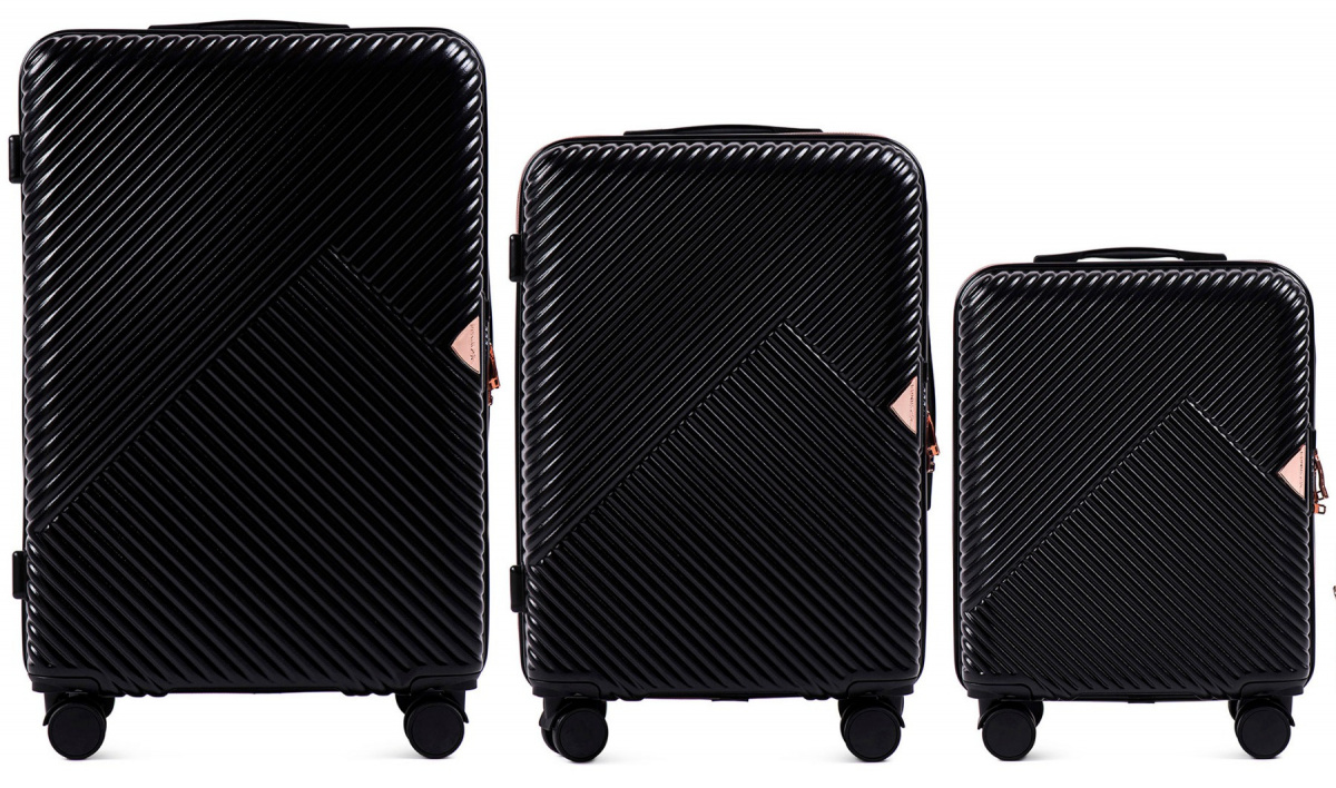 WINGS WN01-3 set 3 kofera (L, M, S) crni - cover