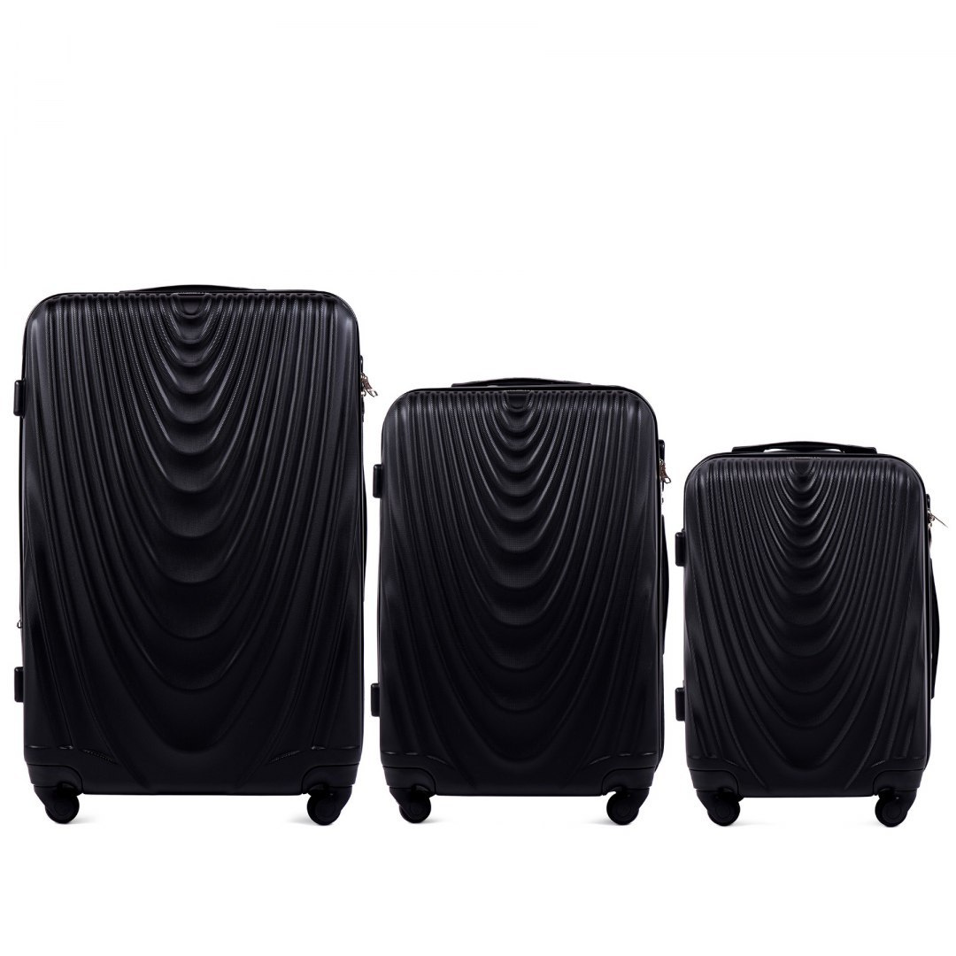 WINGS 304 set 3 kofera (L, M, S) crni - cover