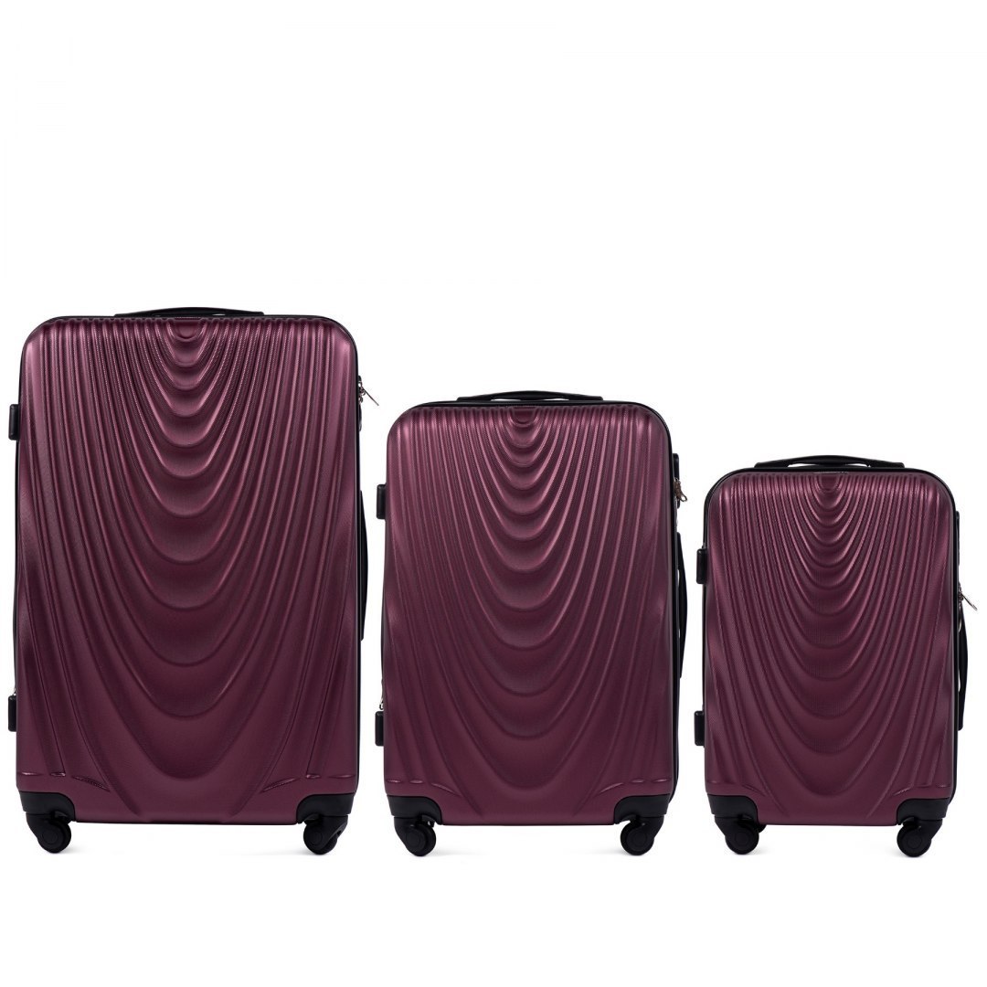 WINGS 304 set 3 kofera (L, M, S) Burgundi - cover