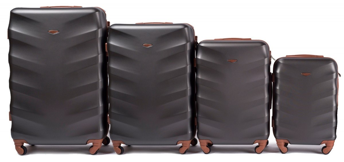 WINGS 402 set 4 kofera (L, M, S, XS) tamno siva - cover