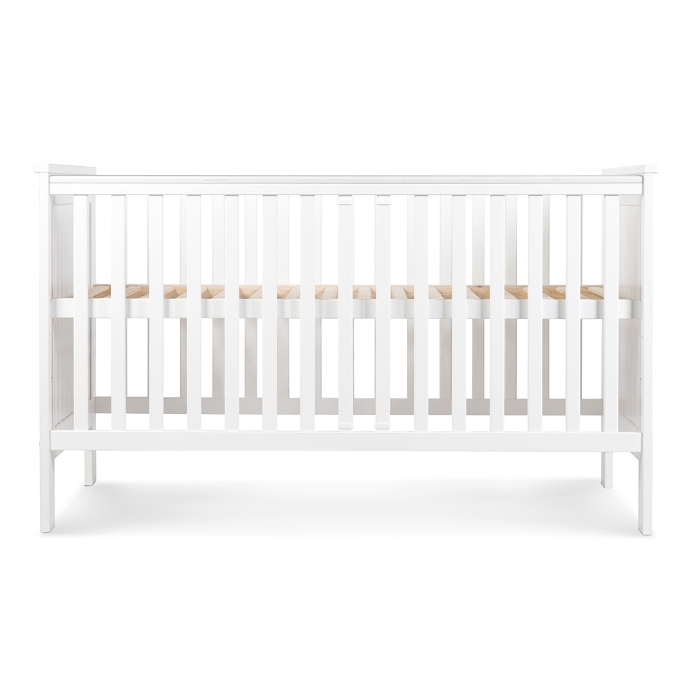 KLUPS Dječji krevetić IWO bijeli s ogradom 140x70 - cover