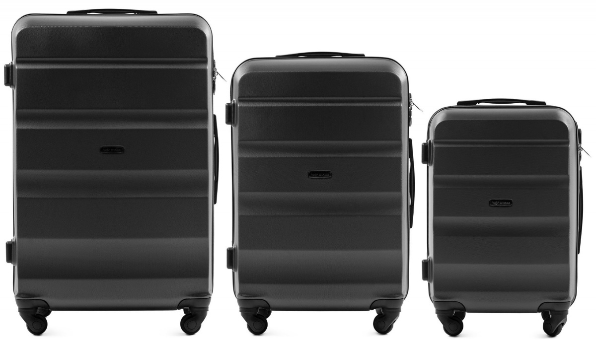 WINGS AT01 set 3 kofera (L, M, S) tamno siva - cover