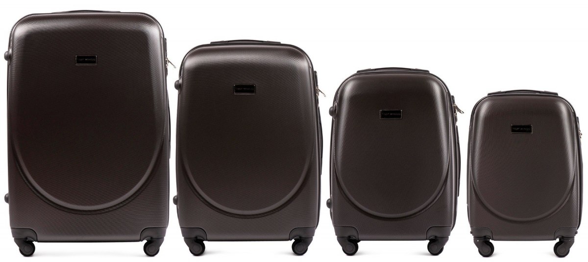 WINGS K310 set 4 kofera (l, m, s, xs) tamno siva - cover