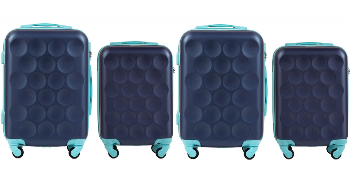 WINGS Little Bird KD02 Set 2x S, 2x XS kofera plava - cover