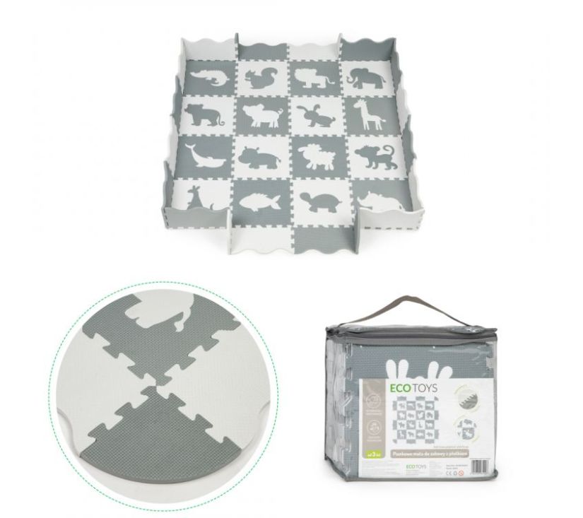 Podloga za igranje s ogradom 36 komada 1,2cm - cover