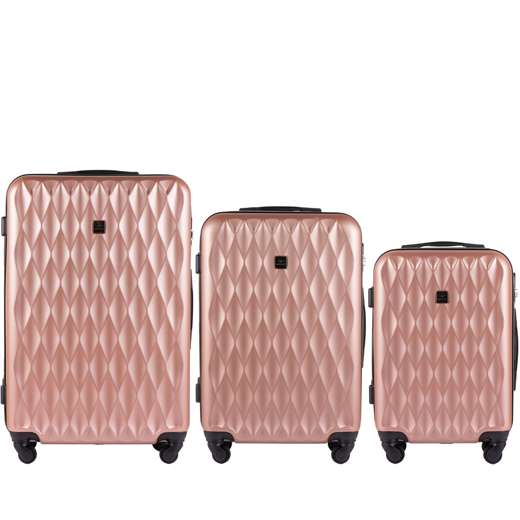 WINGS TD190-3 KPL set 3 kofera (l, m, s) rose gold - cover