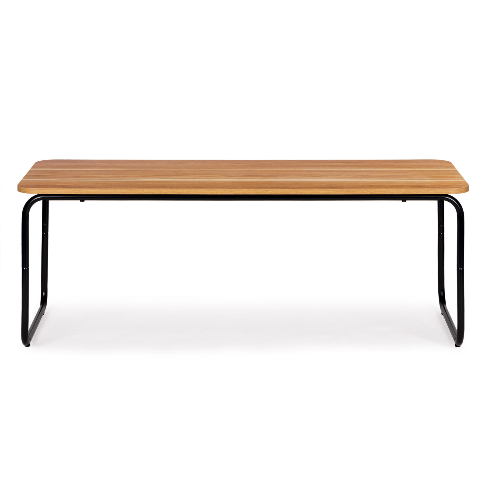 Moderan stolić s metalnim okvirom svijetlo smeđi - cover