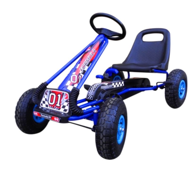 Dječji karting G1 na pedale plavi - cover