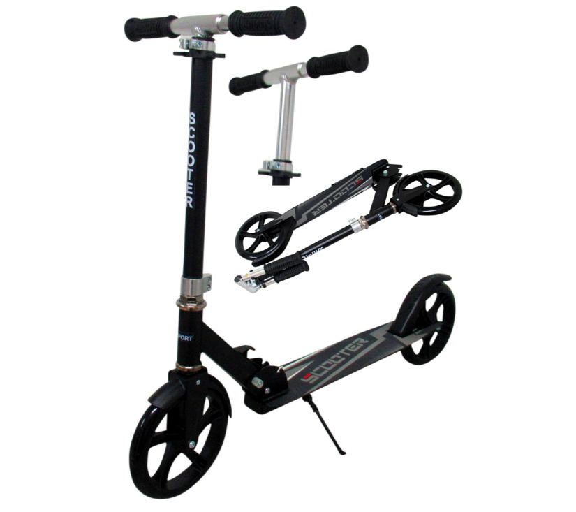 Sportski dječji romobil crni - cover