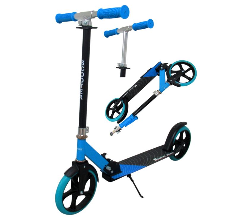 Sportski dječji romobil plavi - cover