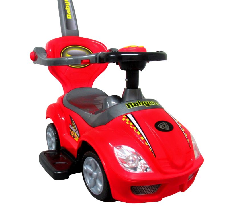 Dječji auto 3u1 guralica J9 crveni - cover