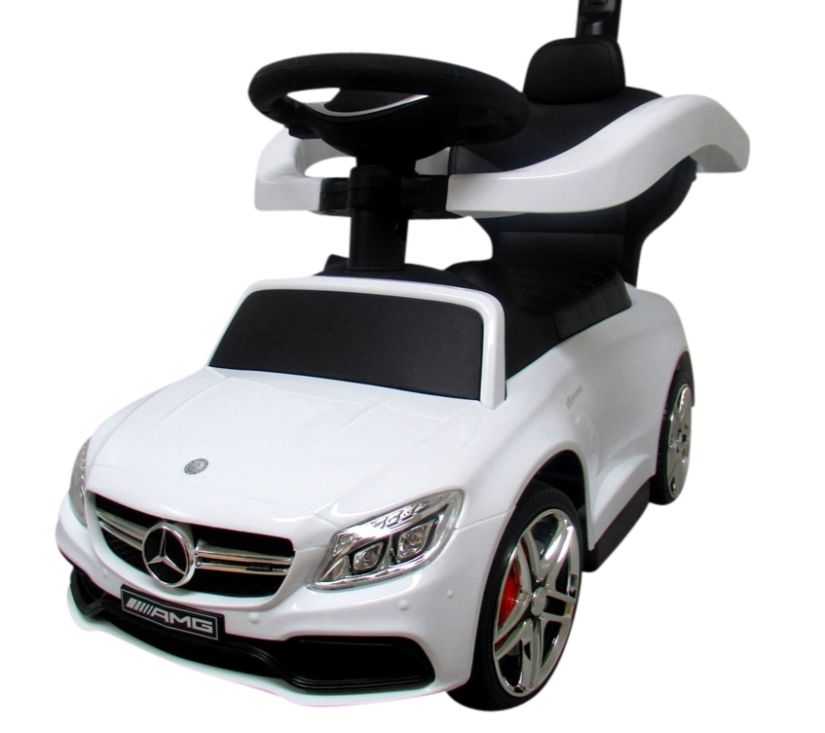 Dječji Mercedes AMG auto - guralica 2u1 bijeli - cover