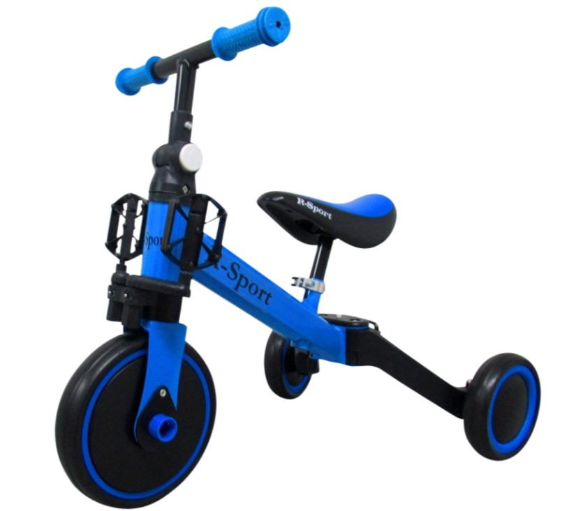 Dječji 3u1 tricikl P8 plavo - crna - cover