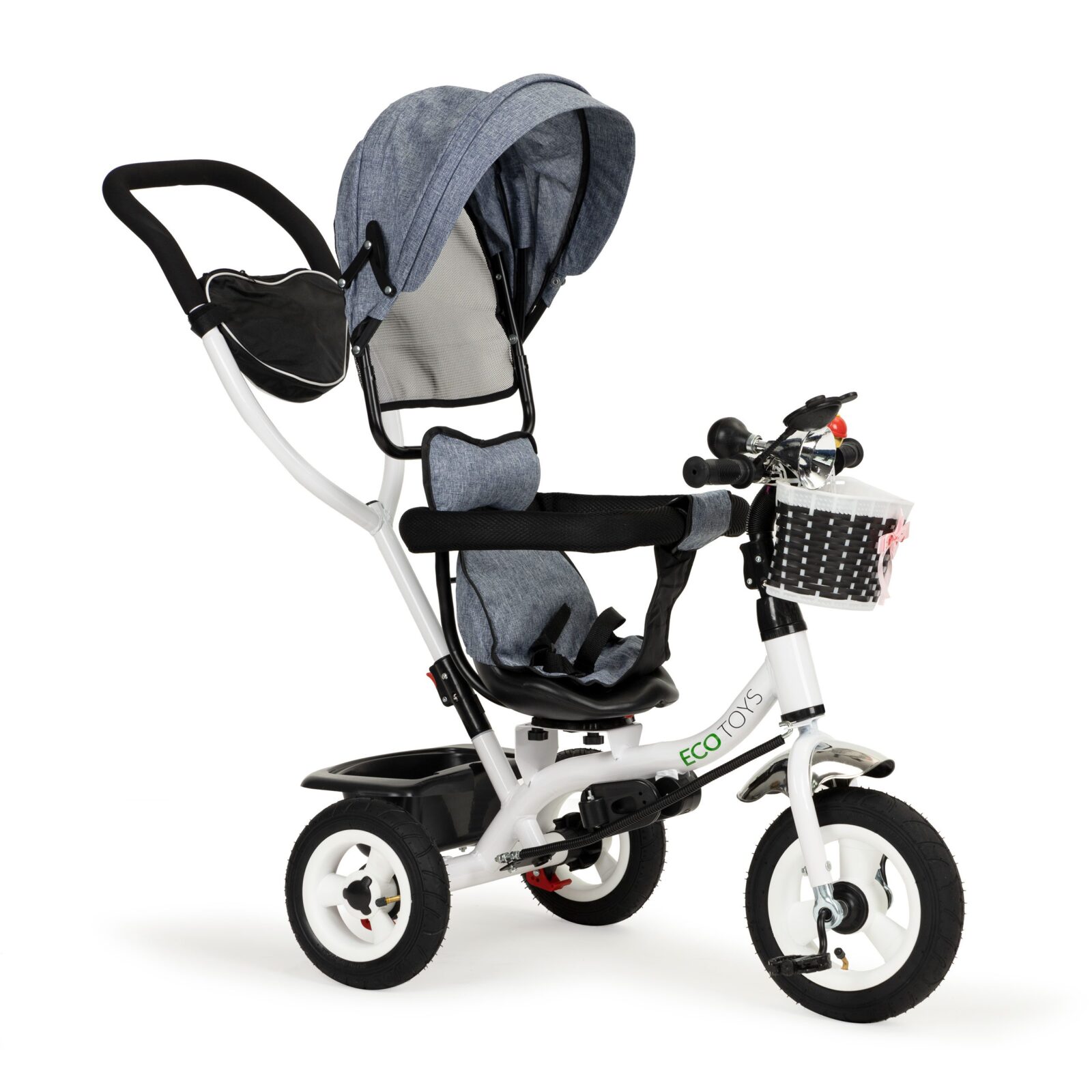 Dječji tricikl 360° EcoToys tamno sivi - cover