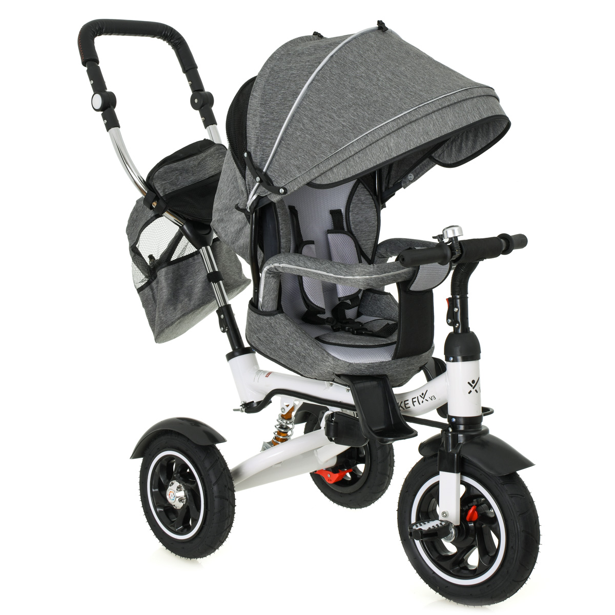 Dječji tricikl Trike Fix360 sivi - cover