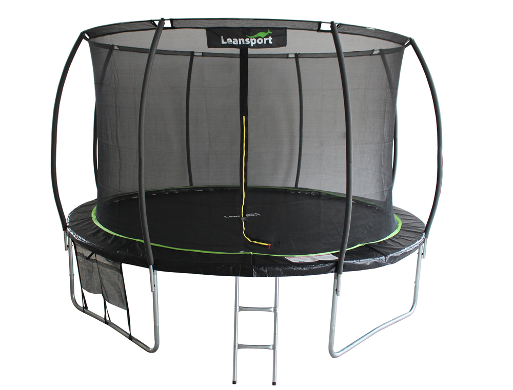 LEAN Sport Max trampolin crno-zeleni 366 cm - cover