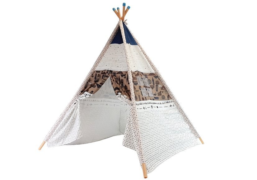 Indijanski šator Teepee - vodootporan s dinosaurima - cover