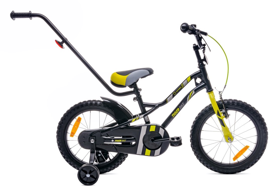 Dječji bicikl guralica Tiger 16" crni-žuti-sivi - cover