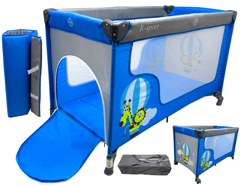 Sklopivi putni krevetić K2 Blue-grey R-SPORT Playpen - cover