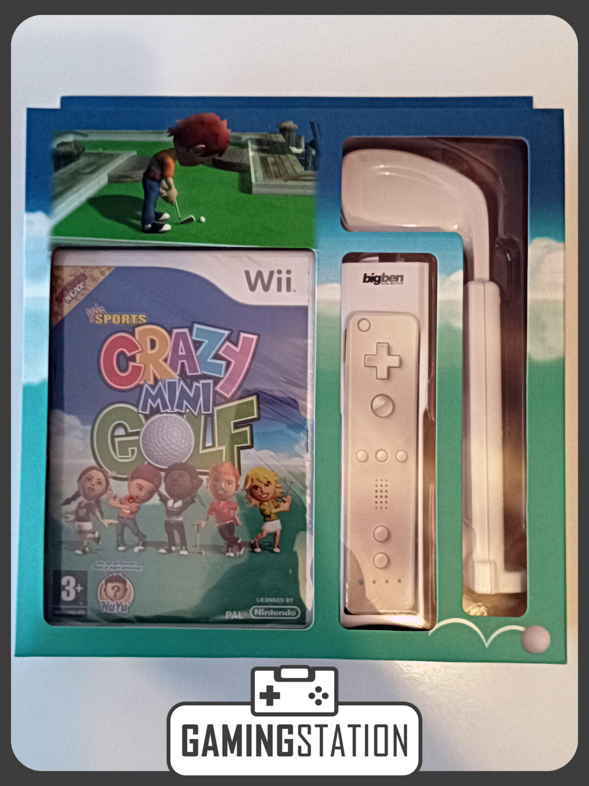 Nintendo Wii palica za golf i igrica - cover