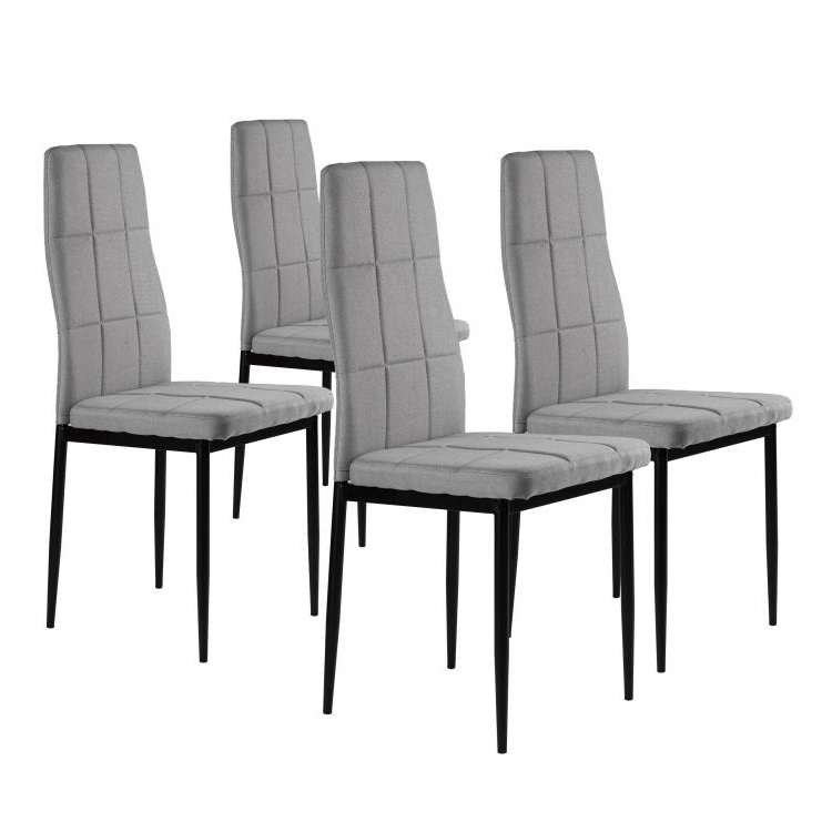 Modernhome set od 4 stolice za dnevni boravak - sive  - cover