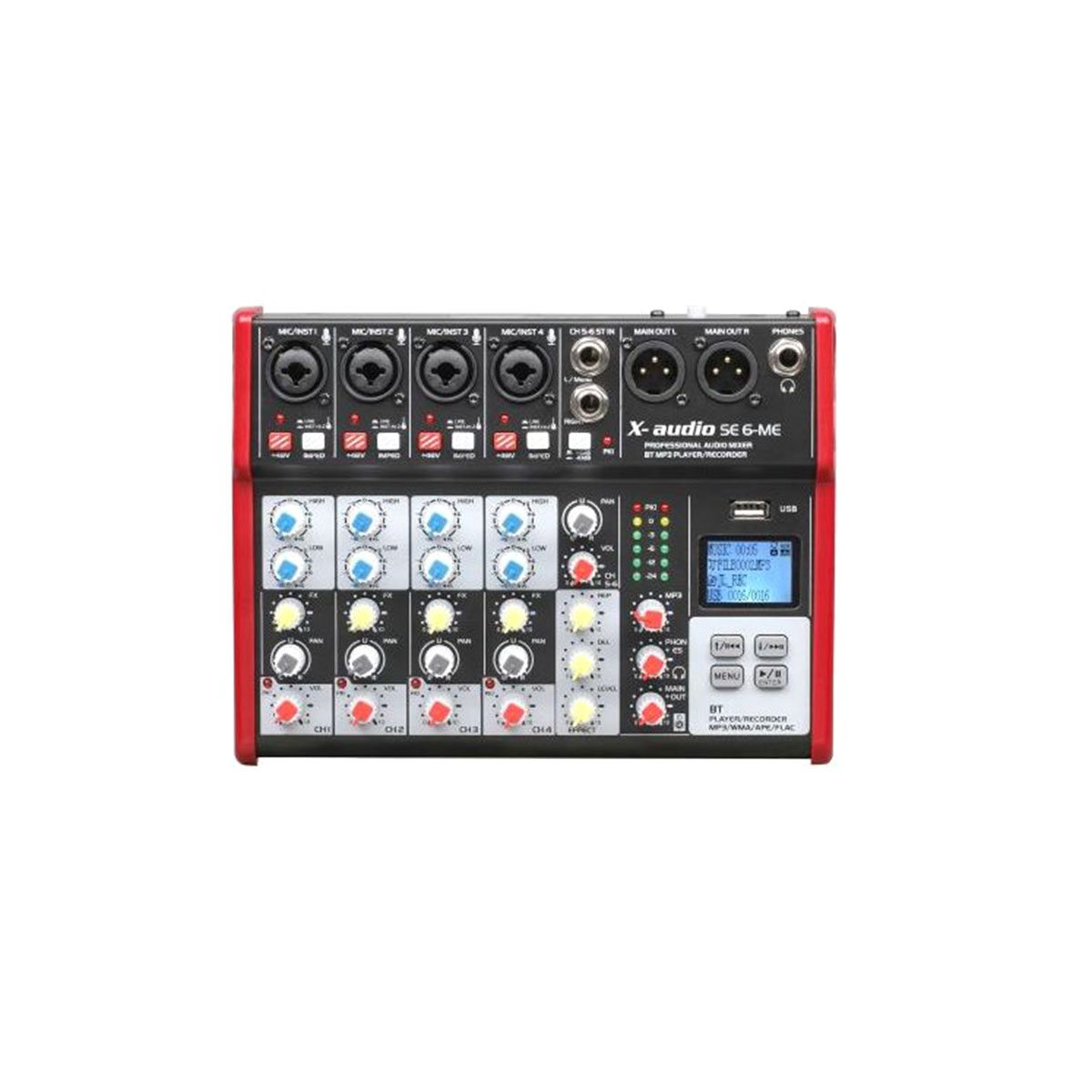 X-AUDIO SE6 MIKSER WITH MP3/USB/BT/REC - cover
