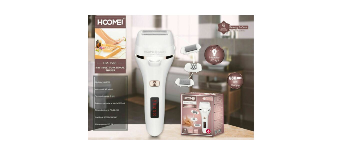 Epilator 4u1 LED Hoomei - cover