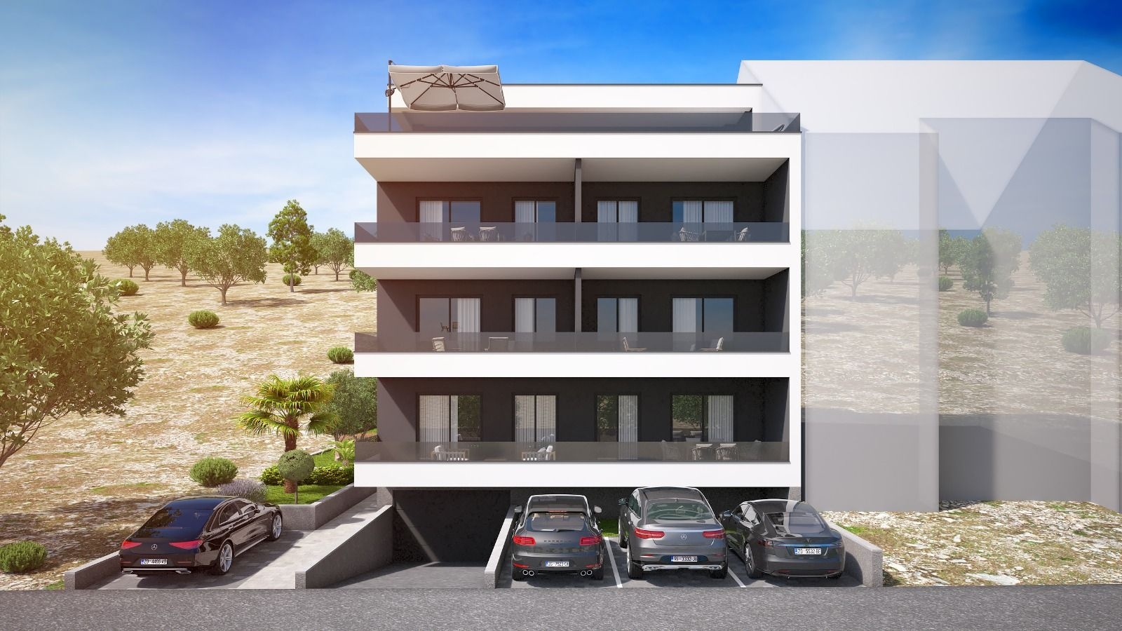 PRODAJA, PAG, APARTMAN 55 M2 + TERASA 14 M2 + PM, PREKRASAN POGLED - cover