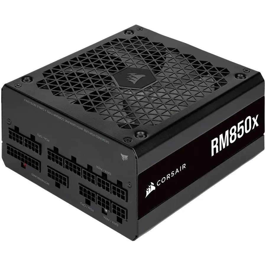 Corsair RMx Series (2021), RM850x, 850 Watt, GOLD, Fully Modular Power Supply, EU Version, EAN:0840006603351 - cover