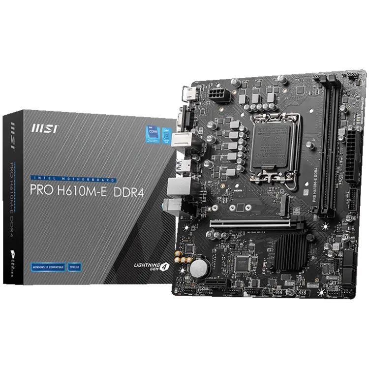 MSI PRO H610M-E DDR4 (LGA1700, mATX) matična ploča - cover