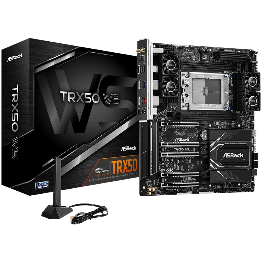 Asrock TRX50 WS (sTR5, EATX) matična ploča - cover