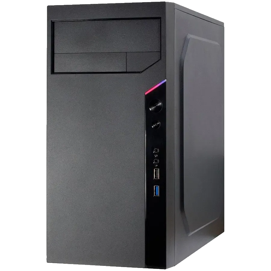 Chassis Inter-Tech IT-6505 RETO, mATX, 1x USB 3.0, 1x USB 2.0, Audio & Mic jack, 1x 5.25” and 1x 3.5” external drive bay, 2x 3.5” and 3x 2.5” internal drive bay, mATX MB, ATX PSU, Retail - cover