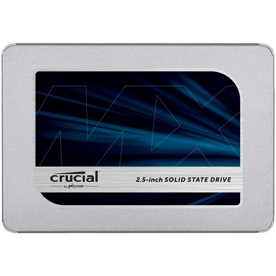 Crucial® MX500 1000GB SATA 2.5” 7mm (with 9.5mm adapter) SSD, EAN: 649528785060 - cover