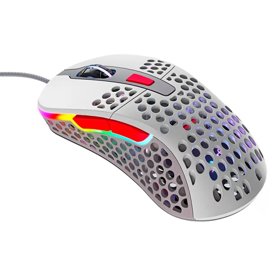 XTRFY M4 RGB, Ultra-light Gaming Mouse, Pixart 3389 sensor, Retro - cover