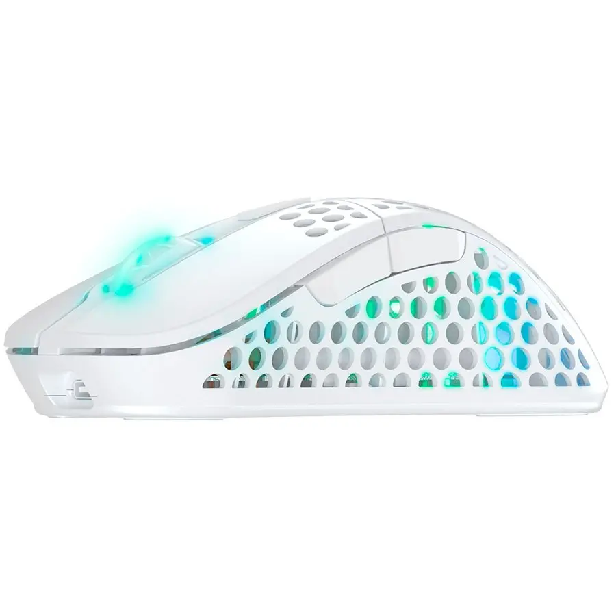 XTRFY M4W RGB, Ultra-light Wireless Gaming Mouse, Pixart 3389, Modular shell, White - cover