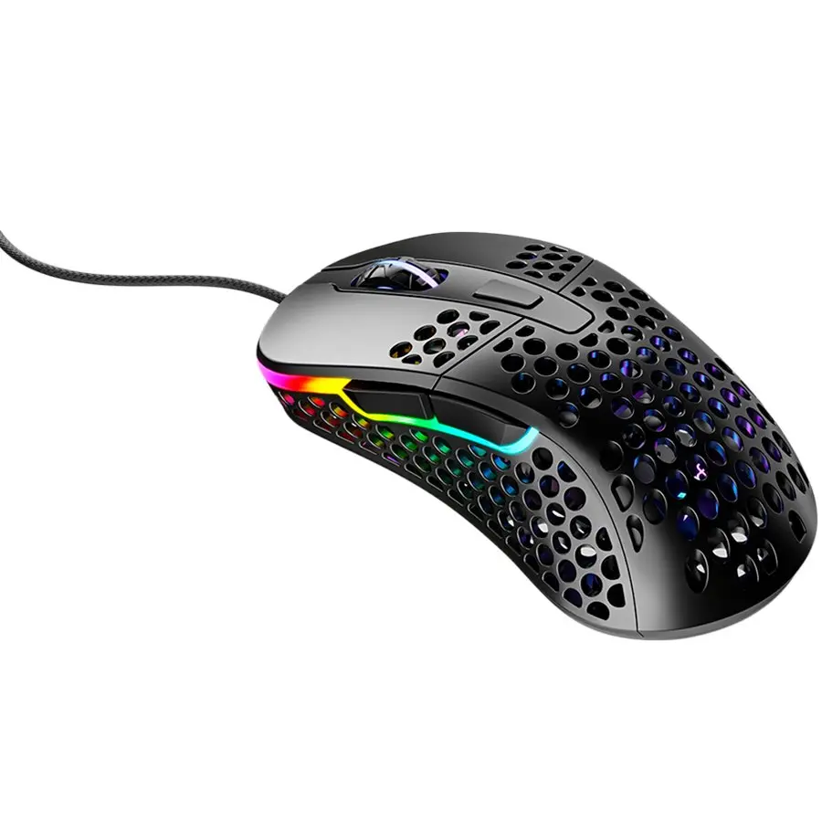 XTRFY M4 RGB, Ultra-light Gaming Mouse, Pixart 3389 sensor, Black - cover