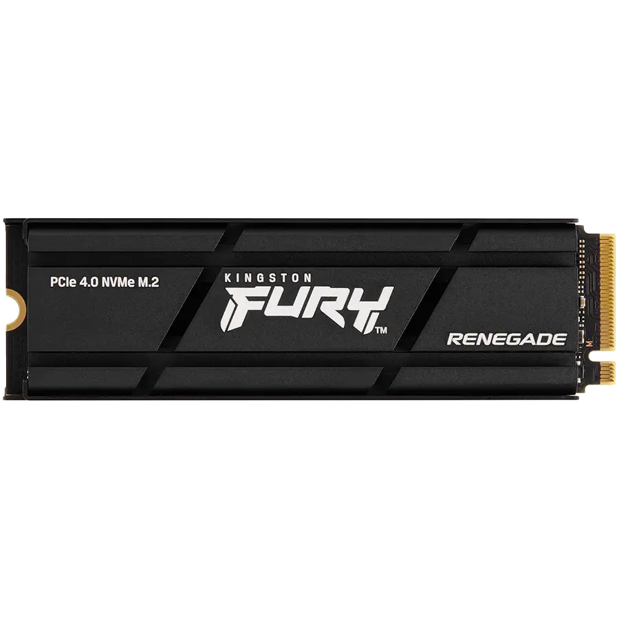 KINGSTON FURY Renegade 2TB SSD with Heatsink, M.2 2280, PCIe 4.0 NVMe, Read/Write 7300/7000MB/s, Random Read/Write: 1000K/1000K IOPS - cover