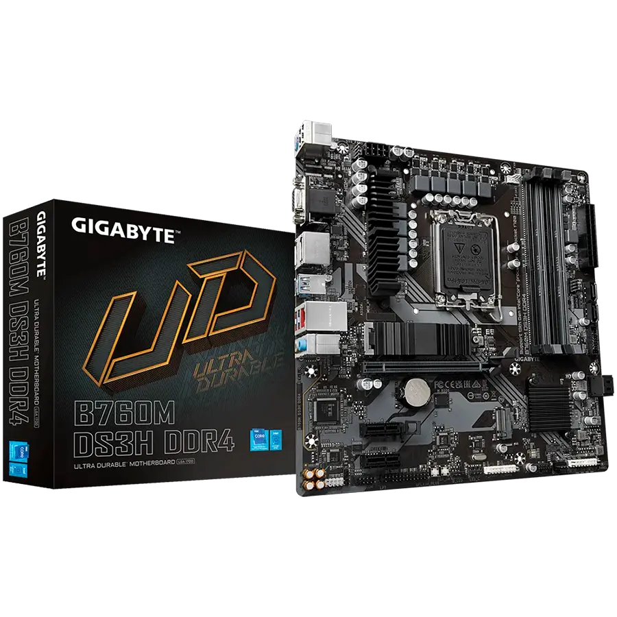 Gigabyte B760M DS3H DDR4 (LGA1700, mATX) matična ploča - cover