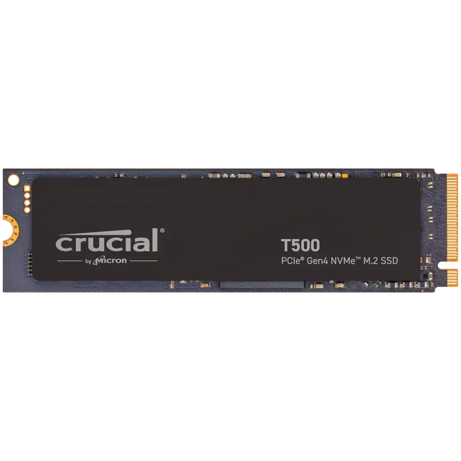 Crucial SSD Crucial T500 1TB PCIe Gen4 NVMe M.2 SSD with heatsink, EAN: 649528940018 - cover