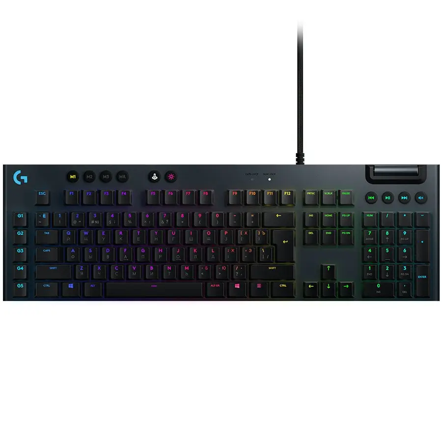 LOGITECH G815 Corded LIGHTSYNC Mechanical Gaming Keyboard - CARBON - US INT&apos;L - LINEAR - cover