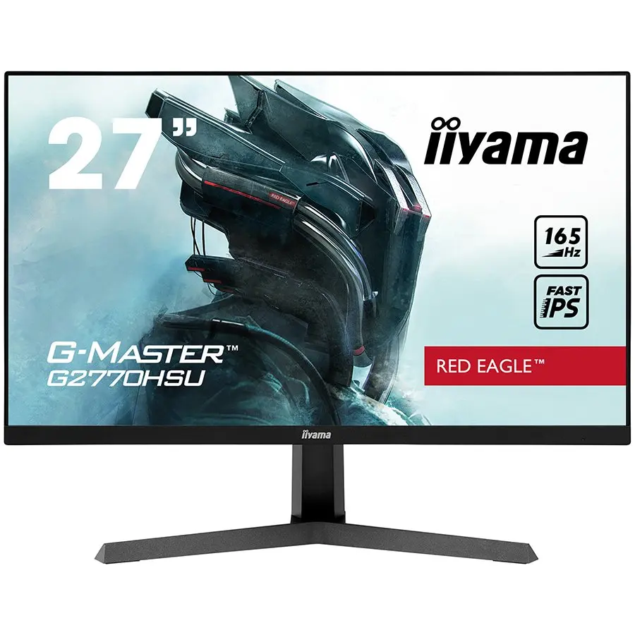 iiyama G-Master G2770HSU-B1 27" Fast (FLC) IPS LCD,165Hz, 0.8ms, FreeSync™ Premium, Full HD 1920x1080, 250 cd/m² Brightness, 1 x HDMI - cover