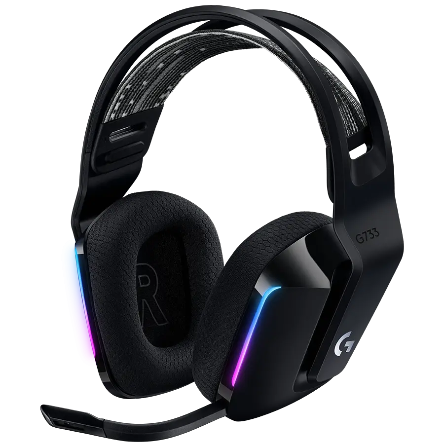 LOGITECH G733 LIGHTSPEED Wireless RGB Gaming Headset - BLACK - cover