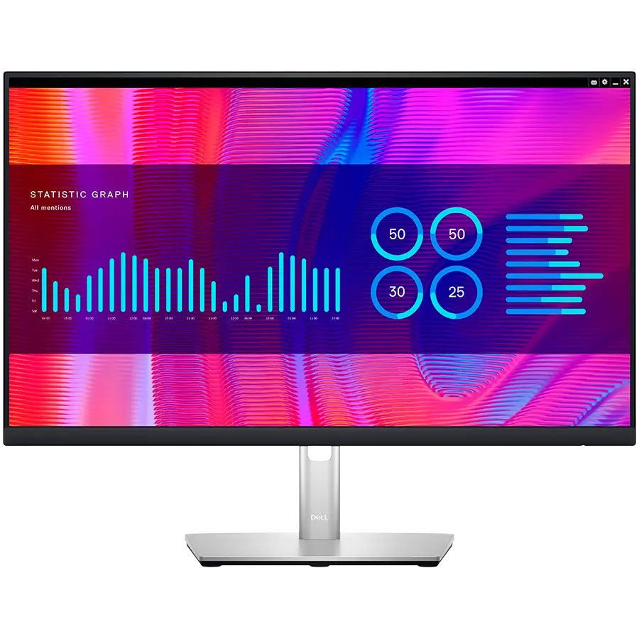 Monitor DELL Professional P2423DE 24in, 2560x1440, QHD, IPS, Antiglare, 16:9, 1000:1, 8ms/5ms, 178/178, 2x DP, HDMI, Type-C (DP/PD), 4x USB 3.2, RJ-45, Tilt, Swivel, Pivot, Height Adjust, 3Y - cover