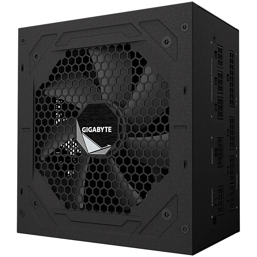 Gigabyte UD850GM Power Supply 850W, PCIe Gen5 16Pin x 1 600W, Modular, 80 PLUS Gold, Japanese capacitors, 120mm smart control fan, EU plug - cover
