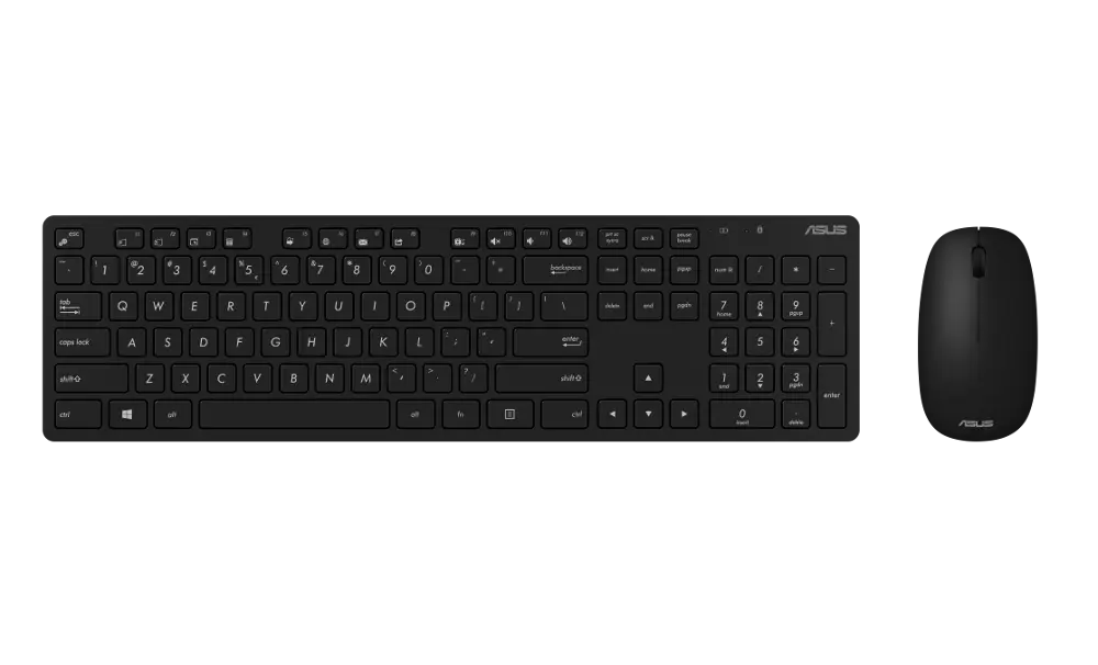 ASUS W5000, bežična tipkovnica i miš, crni - cover