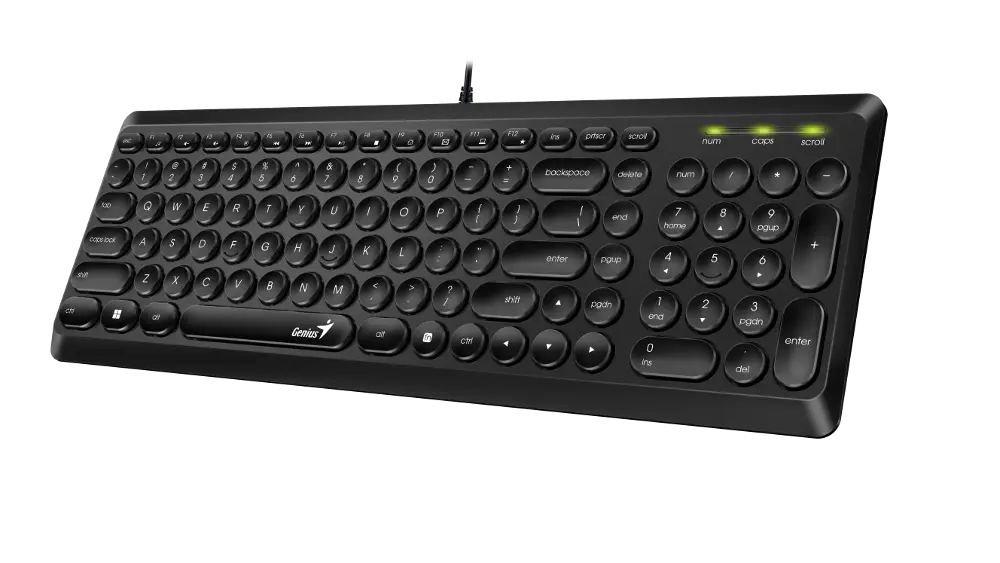 Genius SlimStar Q200, tipkovnica, USB, crna - cover