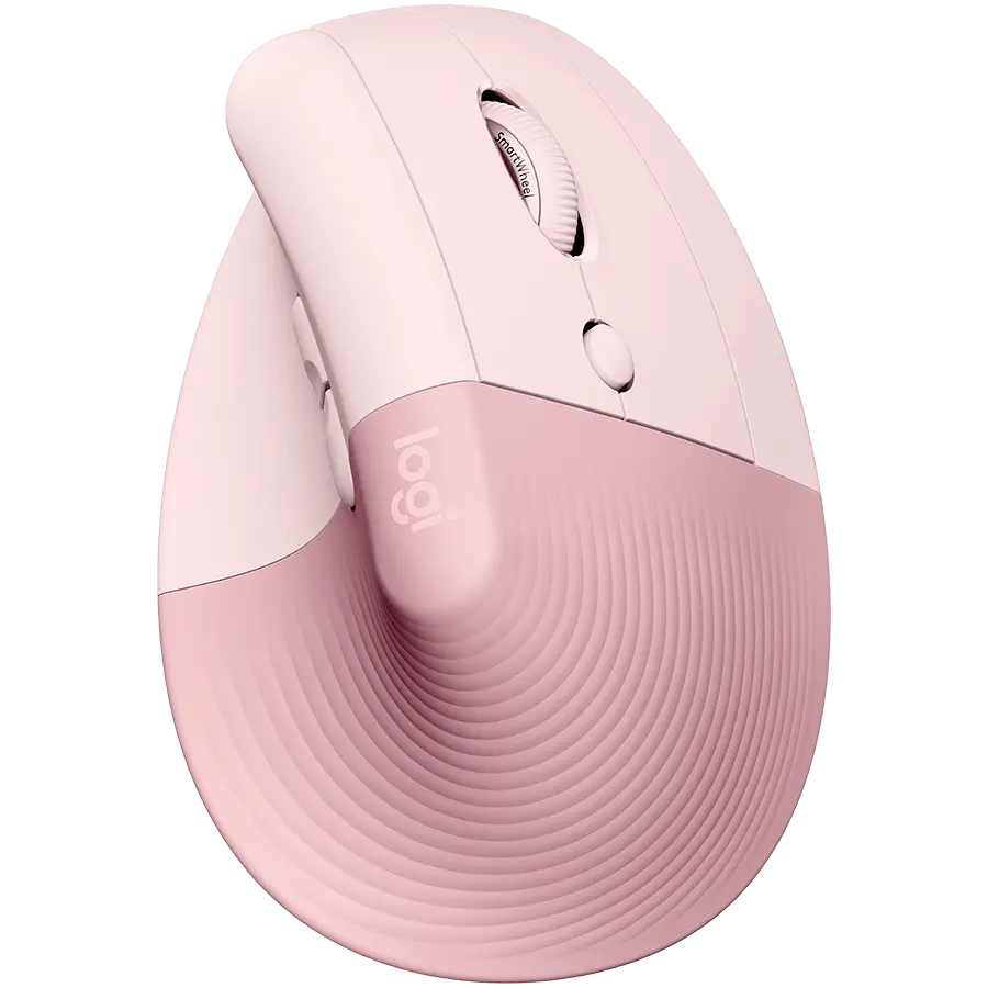LOGITECH Lift Bluetooth Vertical Ergonomic Mouse - ROSE/DARK ROSE - cover