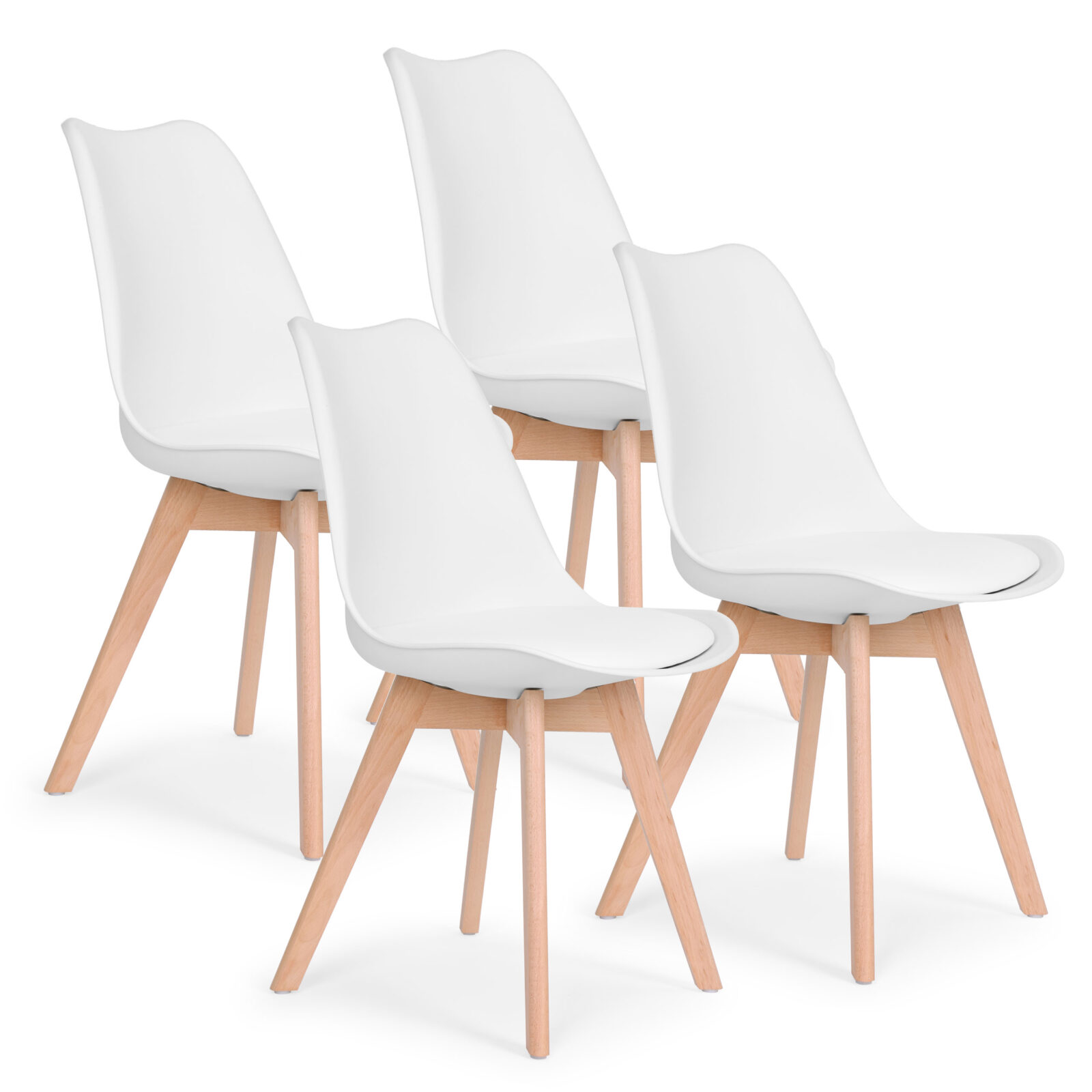 ModernHome set od 4 stolice - bijela - cover