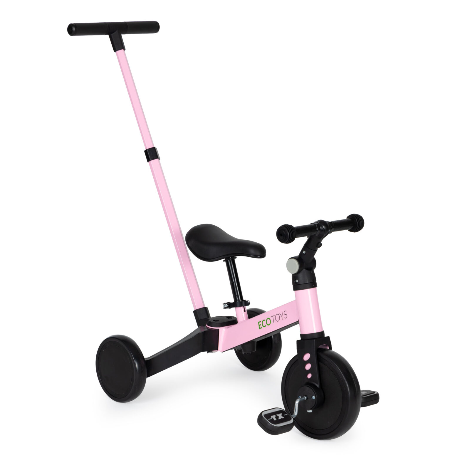 Ecotoys bicikl 2 u 1 rozi - cover